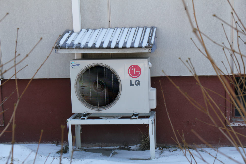 Air source heat pump outdoor unit.