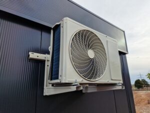 Air Conditioner And Heat Pump. Split HVAC System Unit